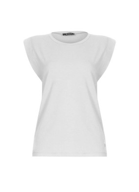 Helianthus Beyaz Vatkalı T-shirt