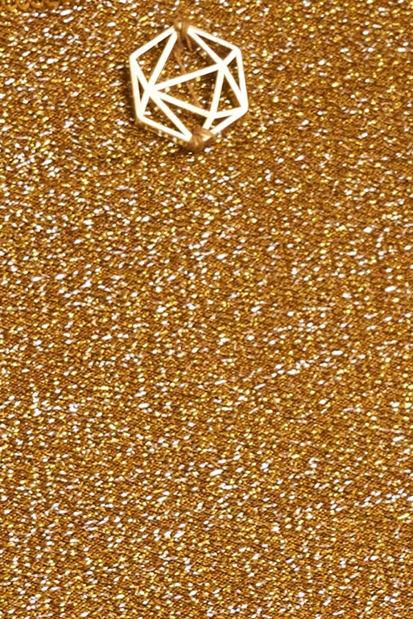 Dorsia Altın Simli Bikini Üstü