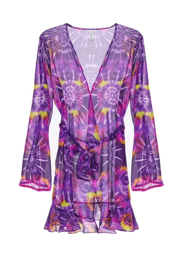 Genevieve Batik Desenli Kimono