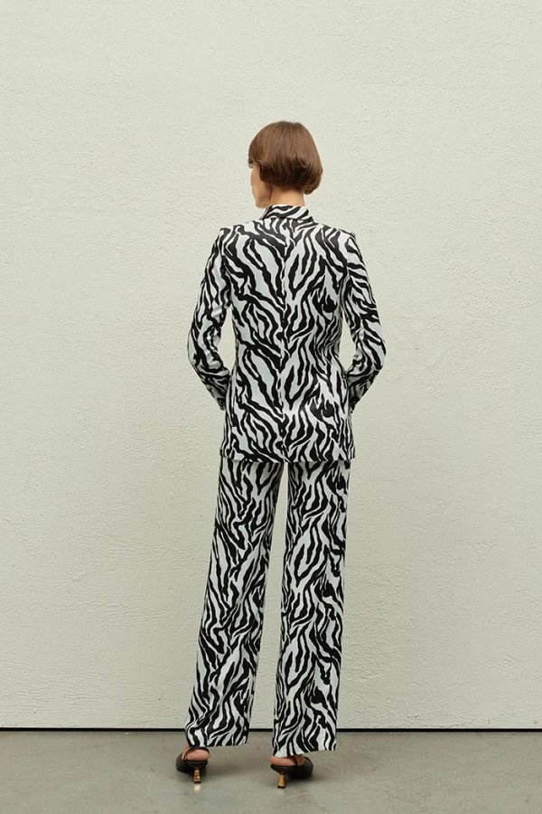 Bowie Zebra Baskılı Pantolon