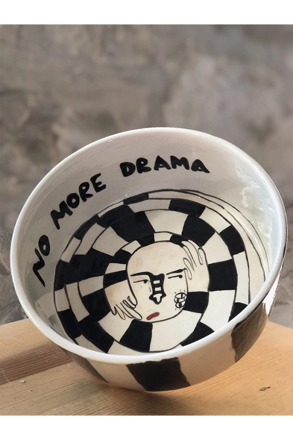 No More Drama Seramik Büyük Kase