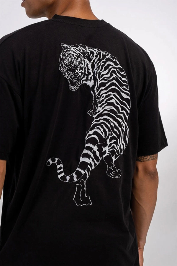 Siyah Tiger Tişört