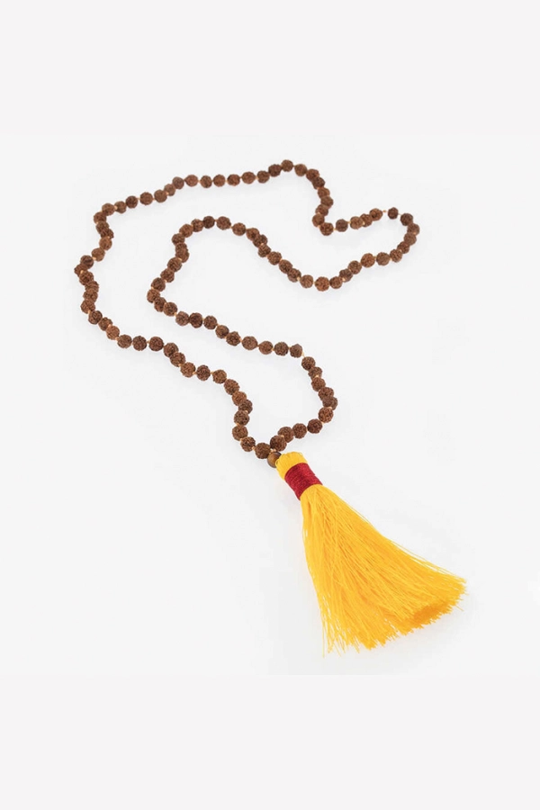 Püsküllü Rudraksha Mala