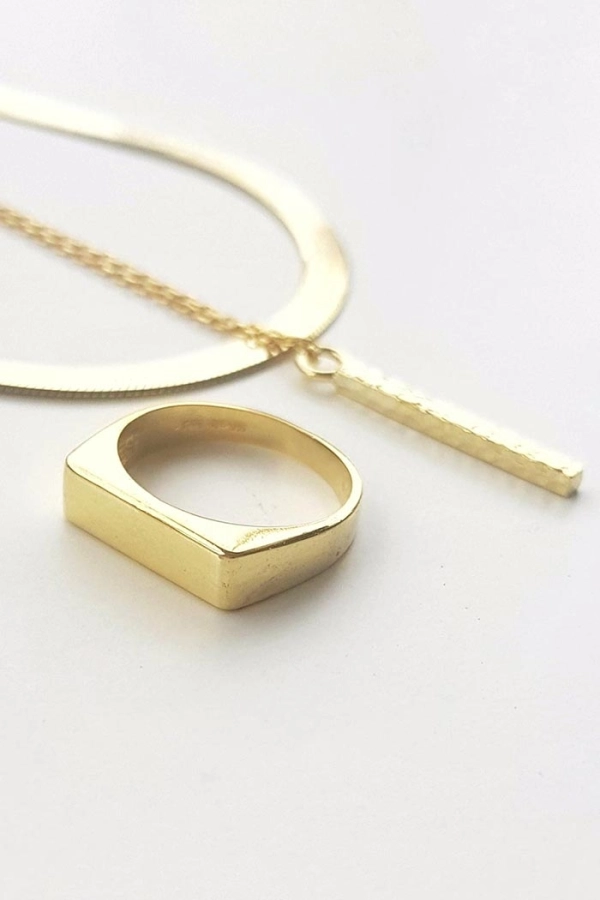 Rec Pinky Gold Yüzük