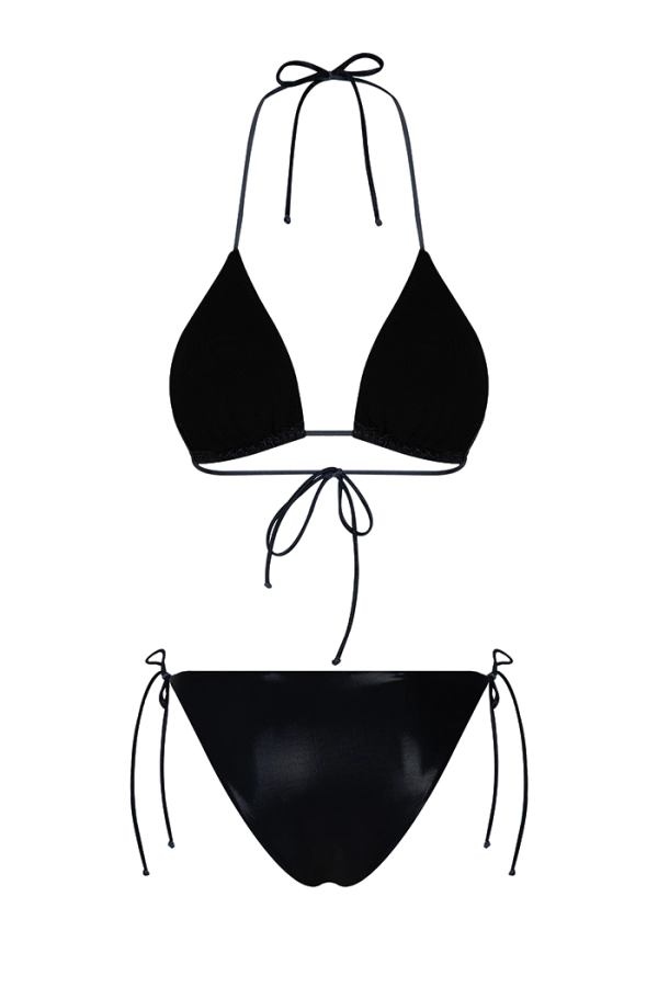 Spume Siyah Beyaz Üçgen Bikini Takımı