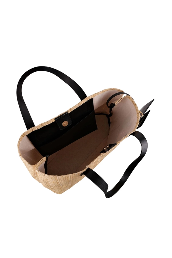 Siyah Wicky Hasır Çanta
