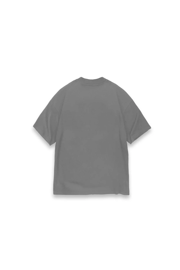 MUGO Basic Unisex Gri T-shirt