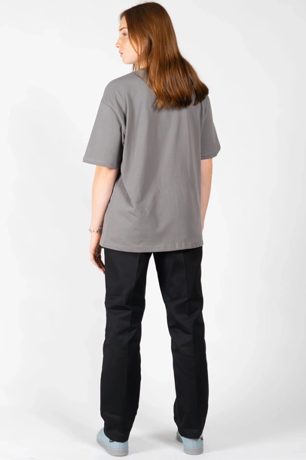 MUGO Basic Unisex Gri T-shirt