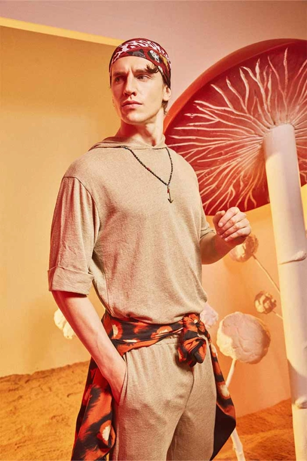 Ramie Turuncu Kimono