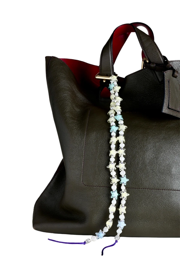 Bag Charm with Pearls