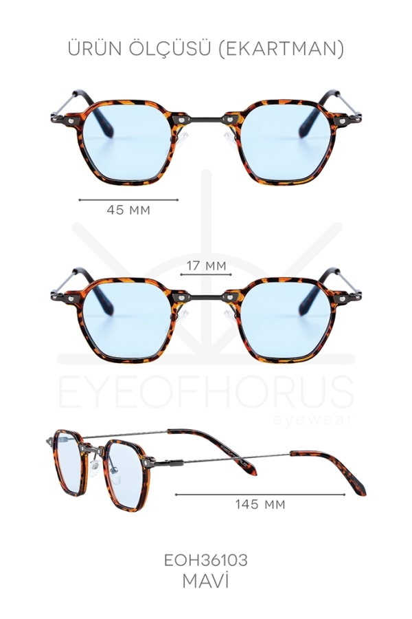 EOH36103 MAVİ UNISEX GÜNEŞ GÖZLÜĞÜ