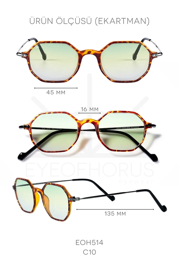 EOH514 C10 Leopar Unisex Güneş Gözlük