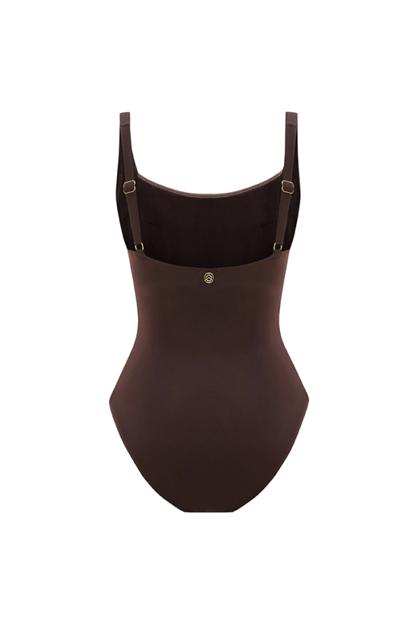 Thalira Espresso Askılı Yüzücü Mayo