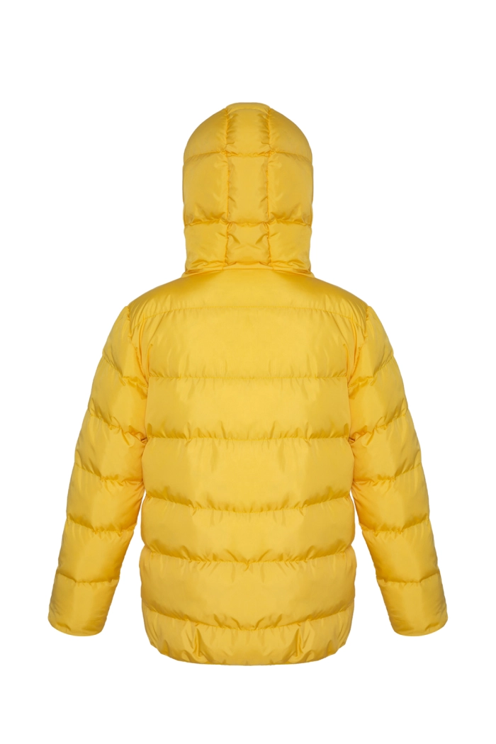 Orta Boy Sarı Şişme Mont