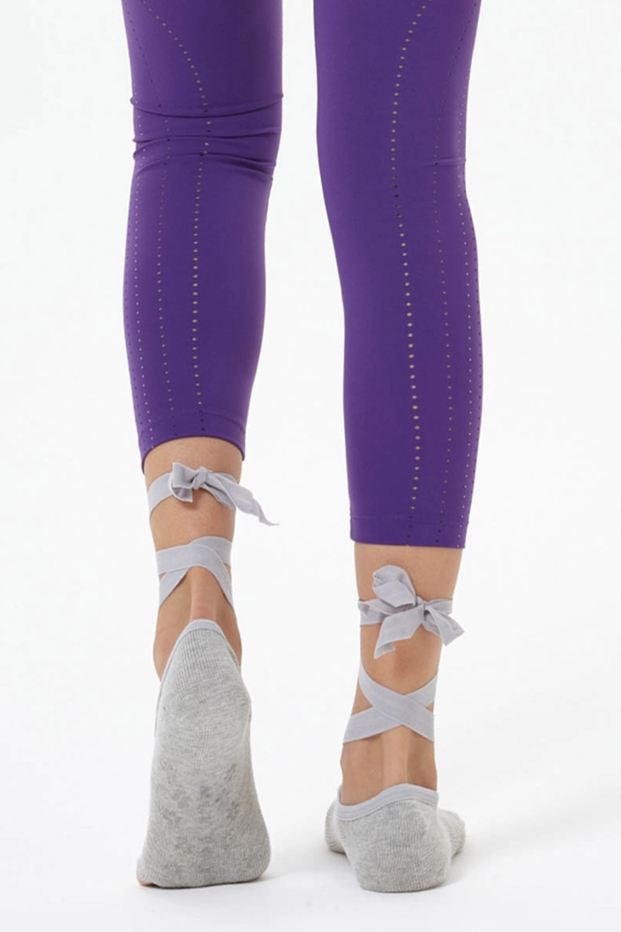 Gri Kayışlı Yoga & Pilates Çorabı