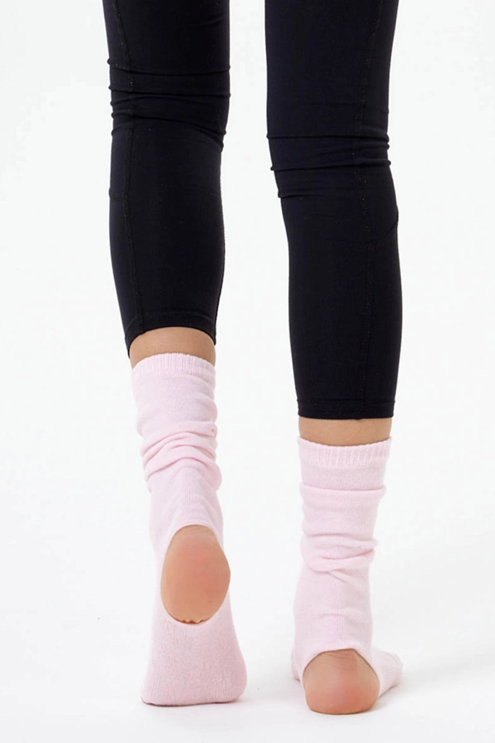Pembe Bilekli Yoga & Pilates Çorabı
