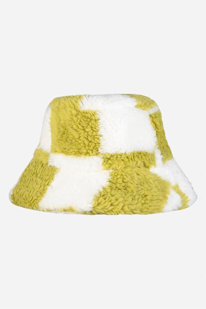 Sherpa Bucket Hat Checkered Şapka