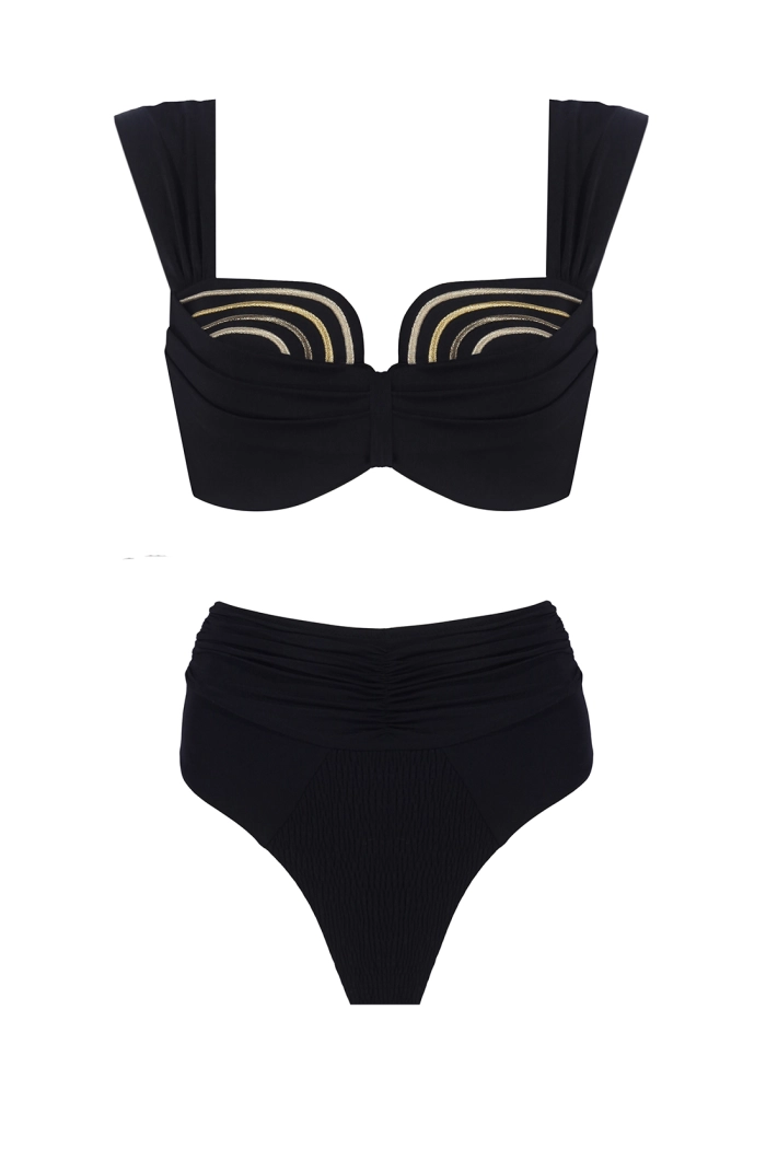 Artemis Altın Siyah Bikini
