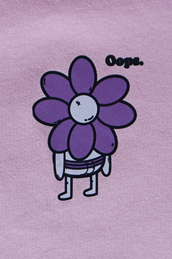 Buns & Flower Oversize Tişört