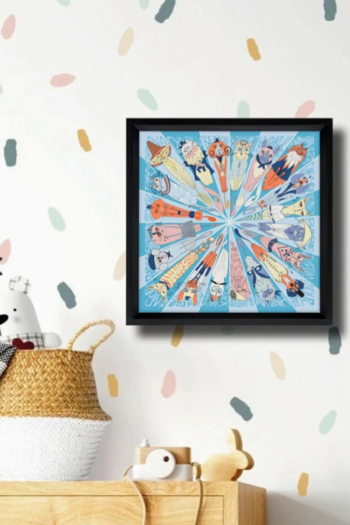 True Friends Blue Fine Art Baskı