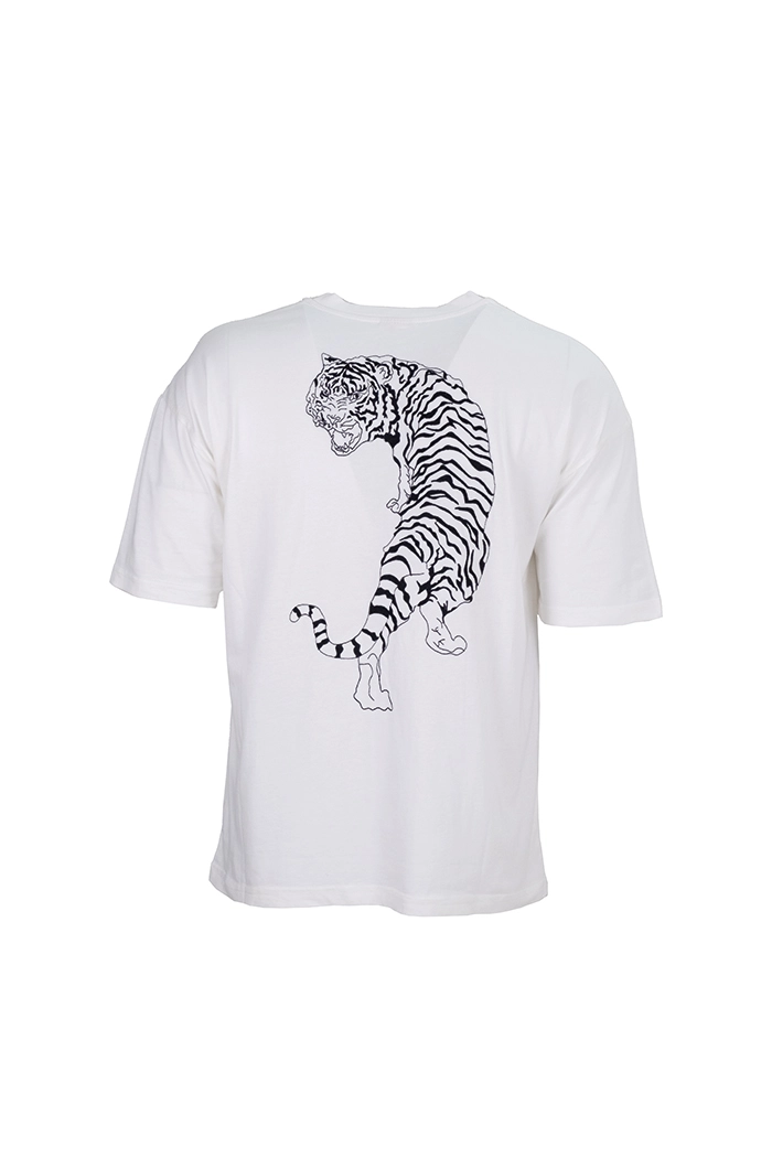Beyaz Tiger Tişört