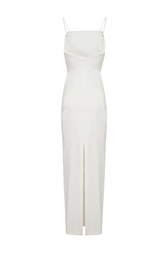Hera Long Tube Beyaz Elbise