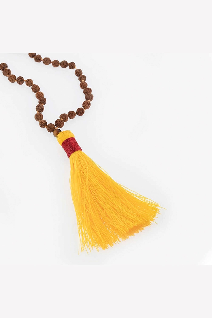 Püsküllü Rudraksha Mala