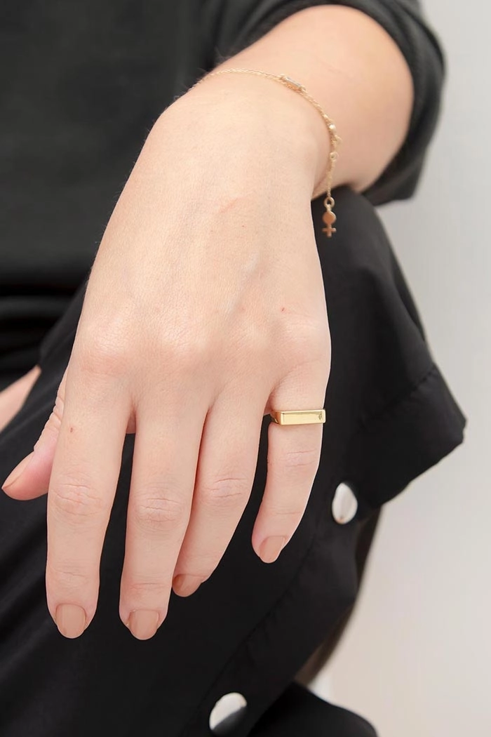 Rec Pinky Gold Yüzük