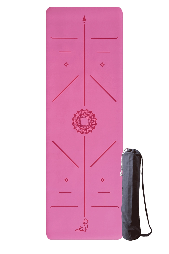 Focus Series 4.1 mm Pembe Doğal Kauçuk Kaydırmaz Yoga Matı