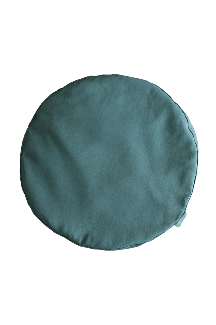 Zafu Göl Mavisi Karabuğday Kabuğu Dolgulu Meditasyon Minderi