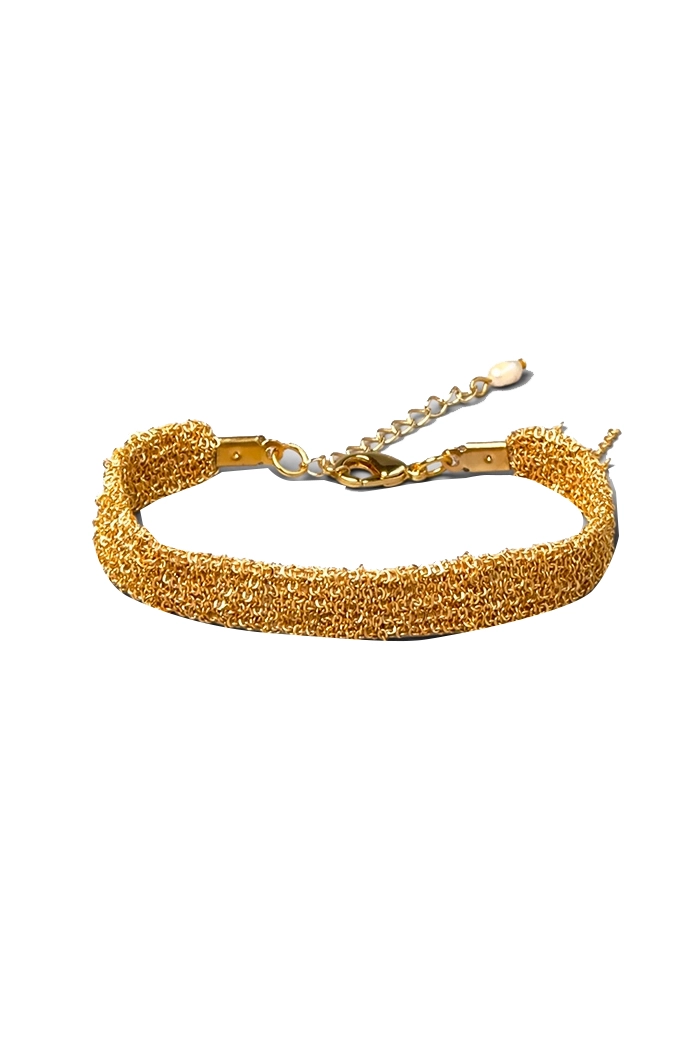 Woven Gold Dokuma Bileklik – M