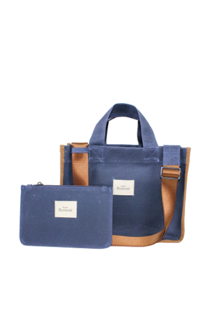 Hishi Rj Tote Bag Navy Mumlu Çanta