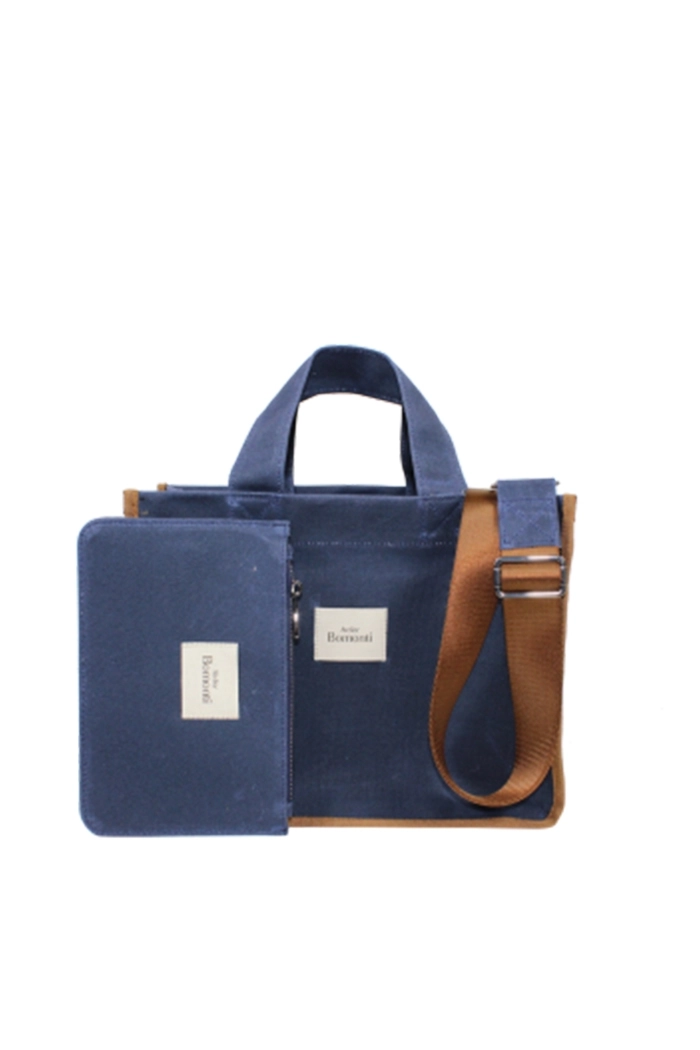 Hishi Rj Tote Bag Navy Mumlu Çanta