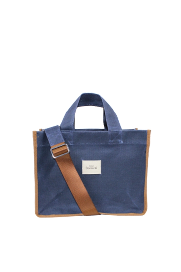 Hishi Rj Tote Bag Navy Mumlu Çanta