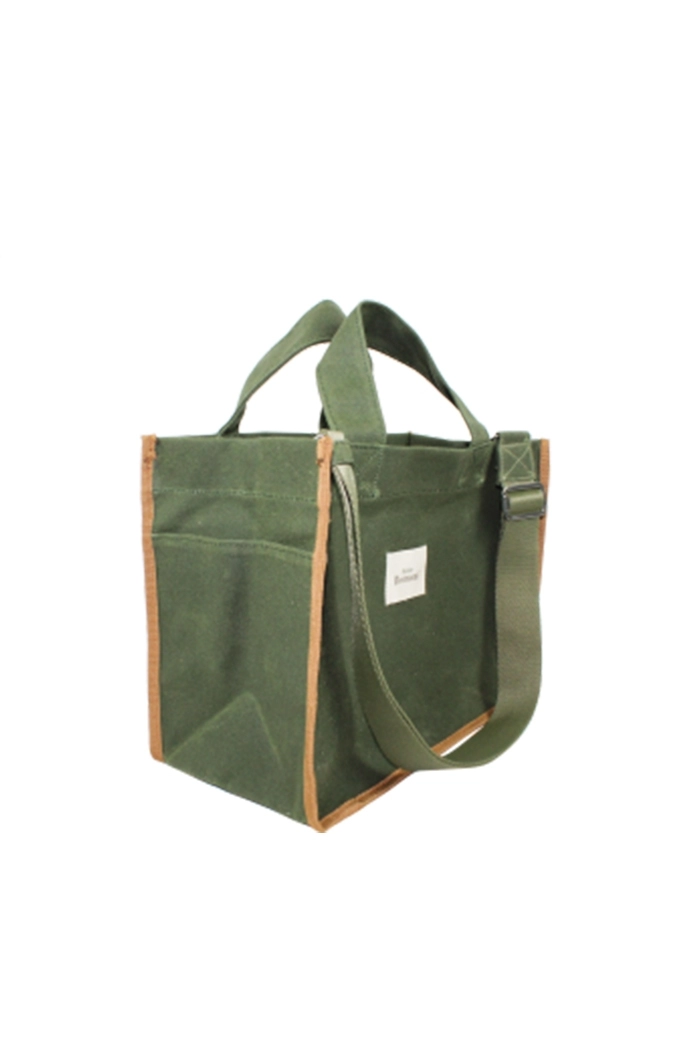 Hishi Rj Tote Bag Khaki Mumlu Çanta