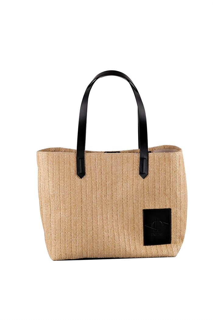 Siyah Wicky Hasır Çanta