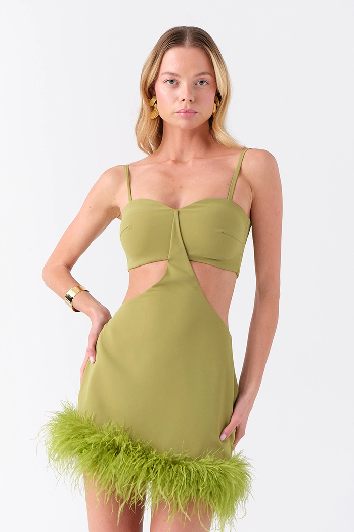 Marcia Mini Yeşil Elbise