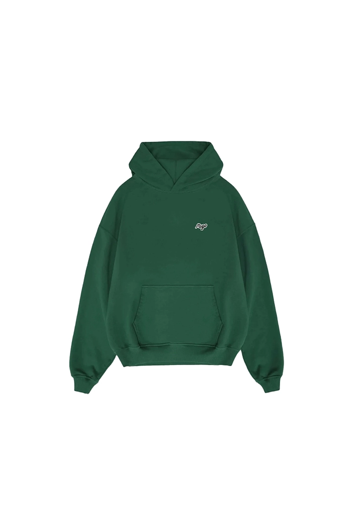 MUGO Yeşil Basic Unisex Hoodie