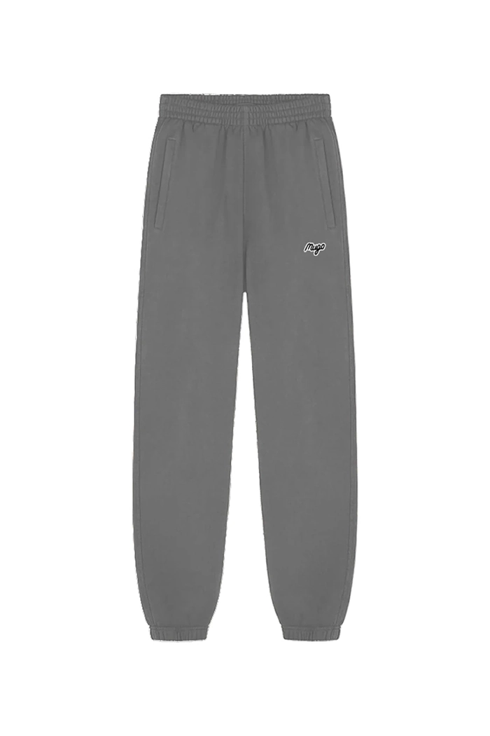 MUGO Basic Unisex Gri Jogger Eşofman Altı