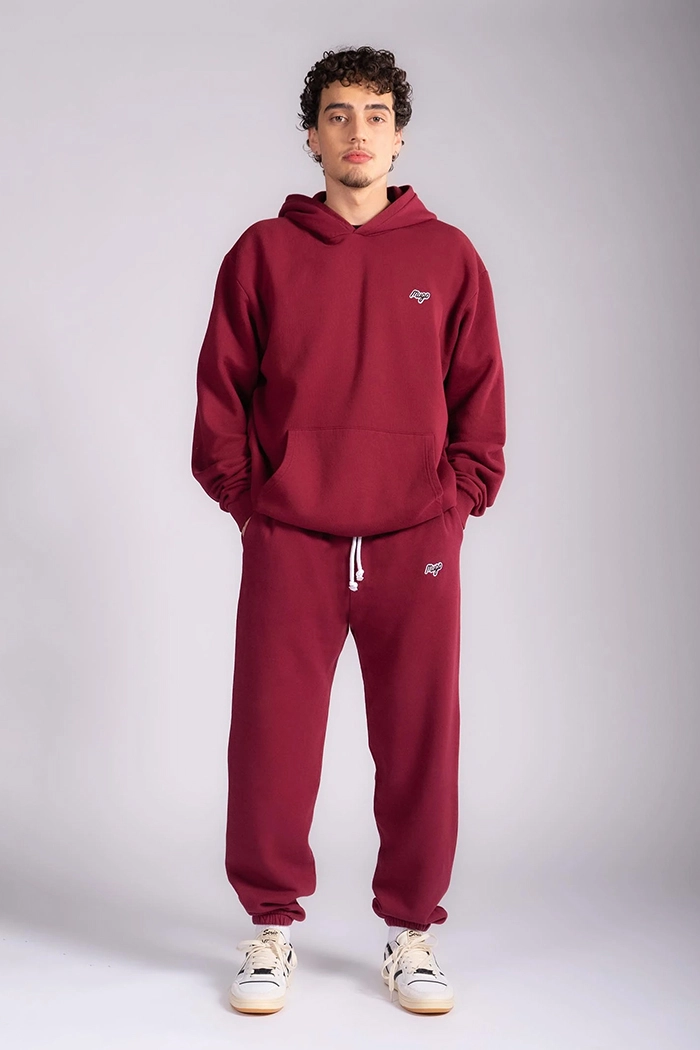 MUGO Basic Unisex Bordo Jogger Eşofman Altı