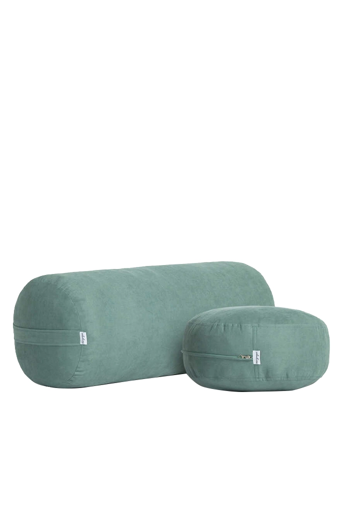 Yeşil Bolster & Meditasyon Minderi