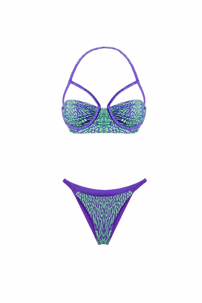 Amazon Bandeau Bikini Desenli