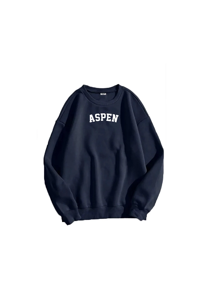 Aspen Navyblue Crewneck Sweatshirt