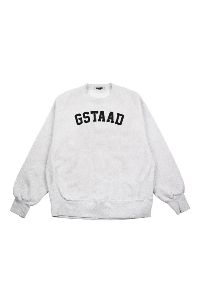 Gstaad Gray Crewneck Sweatshirt