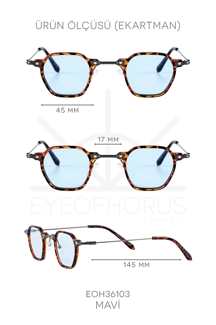 EOH36103 MAVİ UNISEX GÜNEŞ GÖZLÜĞÜ