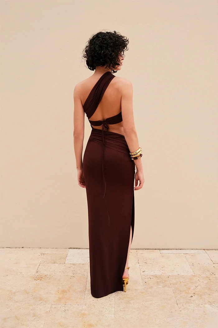 Ola Low-cut Long Dress