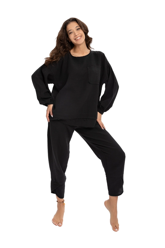 Holly Siyah Sweatshirt