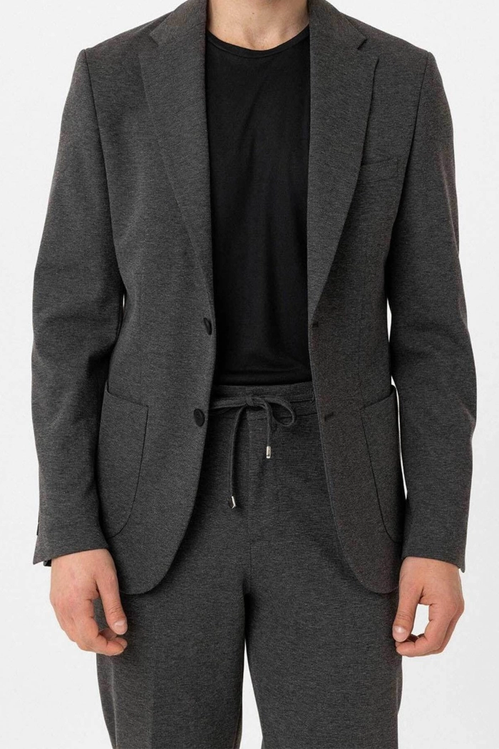 Antrasi̇t Renk Rahat Kesim Örme Pant