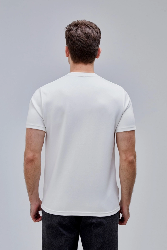 Beyaz Renk Basic Modal Tshirt