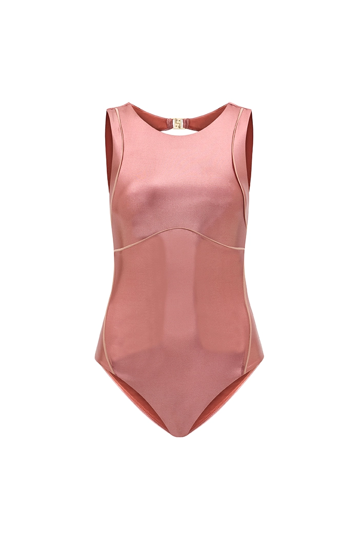 Elarionne Lumirose Shiny Halter Yüzücü Mayo